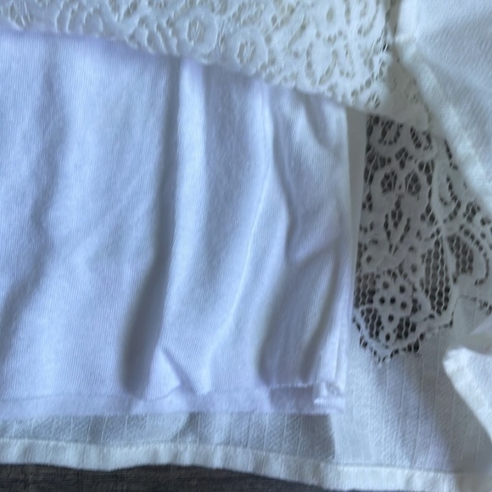 NWT artesian crafted by democracy top ivory lace size large - Picture 9 of 12
